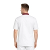 Bluza kucharska biała krótki rękaw wstawki bordowe roz.3XL